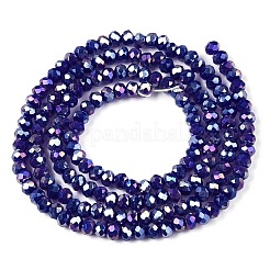 Chapelets de perles en verre électroplaqué&nbsp;LS-EGLA-A044-P1mm-B07