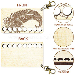 Ablagefächer für Stickgarne aus Holz mit 8 Position&nbsp;TOOL-WH0056-023