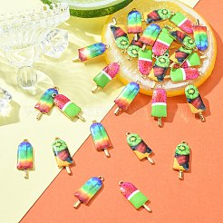 30pcs 3 Arten gedruckte Legierungsanhänger&nbsp;PALLOY-CJ0002-49