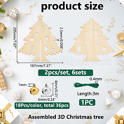 DIY-Bausätze für Weihnachtsbaumanhänger&nbsp;DIY-WR0004-35