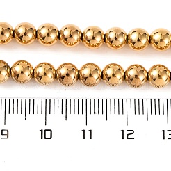 Fili di perline di ematite sintetica non magnetica elettrolitica&nbsp;G-H027-C01-04
