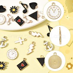 20pcs 10 Arten Legierungs-Emaille-Charms&nbsp;ENAM-FS0003-45