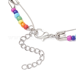 Chakra-Glasperlen-Ohrhänger & Halsketten-Sets&nbsp;SJEW-JS01364