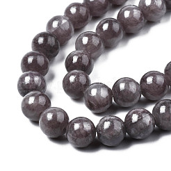 Natur gefärbt gelbe Jade Edelstein-Korn-Stränge&nbsp;G-R271-6mm-Y23
