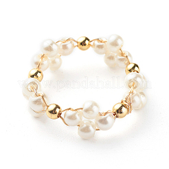 Fingerringe aus Glasperlen&nbsp;X1-RJEW-TA00005