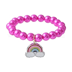 ABS-Kunststoff-Imitationsperlen dehnen Armbänder aus&nbsp;BJEW-JB11584-02