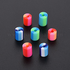 Cuentas de arcilla polimérica hechas a mano de 3 estilo mixto fijo&nbsp;CLAY-S096-012I