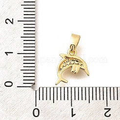 Messing micro pave klar zirkonia charme&nbsp;KK-Q040-03D-G