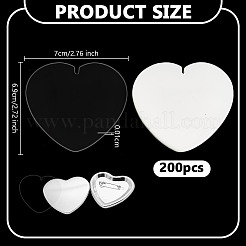 Transparente PVC-Schutzfolie für Abzeichen zum Schutz von Bastelutensilien&nbsp;AJEW-WH0348-656A
