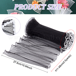Papier de maille d'emballage de bouquet de fleurs en polyester&nbsp;DIY-WH0569-38B