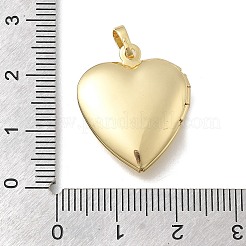 Herz-Medaillon-Anhänger aus Messing zum Valentinstag&nbsp;KK-D431-035I-G