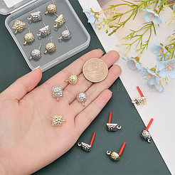 24 stücke 4 arten rack überzug legierung stud ohrring Zubehörse&nbsp;FIND-CA0007-25