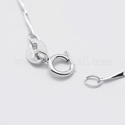 Collane a catena in argento sterling placcato rodio anti-ossidazione 925&nbsp;STER-F039-40cm-08P