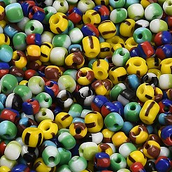 6/0 opaken Farben sickern Glasperlen&nbsp;SEED-P002-16