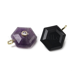 Pendentifs en pierres gemmes mélangées&nbsp;G-P588-02G-A