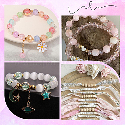 DIY-Armbandbausätze aus Glas- und CCB-Kunststoffperlen&nbsp;DIY-SP0002-94