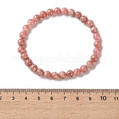 Stretch-Armbänder aus natürlichem argentinischem Rhodochrosit&nbsp;BJEW-L700-01A