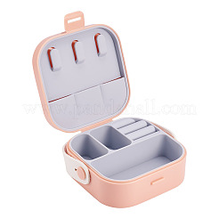 Set di gioielli quadrato in pelle sintetica&nbsp;AJEW-TAC0014-13C