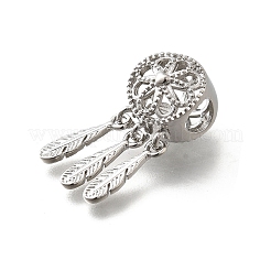 Messing europäischen Perlen&nbsp;KK-M318-02P