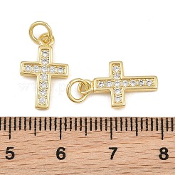 Pendentifs en laiton zircon cubique transparent&nbsp;CU-CBADC6C-06G-02