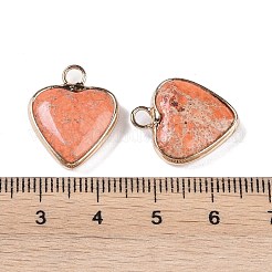 Pendentifs en jaspe impérial synthétique teint&nbsp;G-P529-08G-07