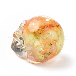 Perle di teschio di fluorite naturale&nbsp;G-P490-02C