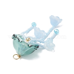 Grands pendentifs méduses en perles de verre&nbsp;X-PALLOY-MZ01166-04