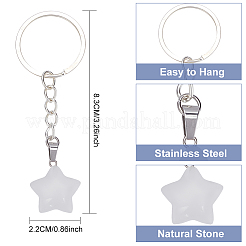 8 portachiavi con ciondolo a forma di stella&nbsp;KEYC-PH01501
