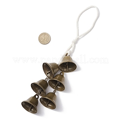 Décorations de pendentifs de cloche de fer&nbsp;HJEW-TA00380