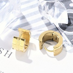 Orecchini a cerchio huggie in acciaio inossidabile 304 per donna&nbsp;EJEW-C096-39G