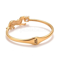 Leoparden-Manschettenarmband aus klarem Zirkonia&nbsp;STAS-D165-05G