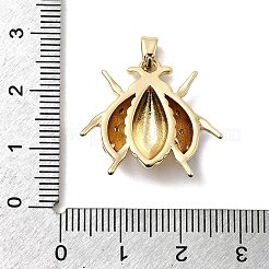 Ottone micro spianare pendenti zirconi&nbsp;KK-H089-01A-G