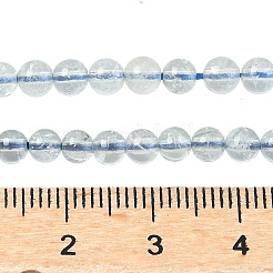 Natürliche Aquamarin Perlen Stränge&nbsp;G-P576-4mm-01B