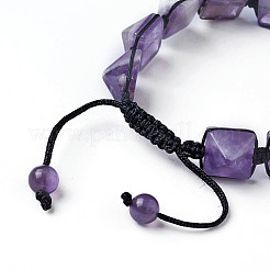 Braccialetti di perline in ametista naturale&nbsp;BJEW-I273-J01