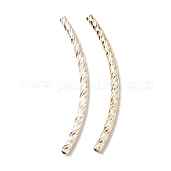 Perline a tubo curvo in ottone placcato a cremagliera&nbsp;LS-KK-WH0061-02G-G