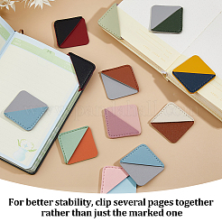 20 Stück 10 Farben PU-Leder-Rhombus-Eckenschutz&nbsp;AJEW-FH0006-35