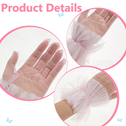 Polyester-Spitzenhandschuhe für die Braut&nbsp;AJEW-WH0609-862A