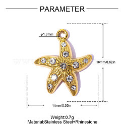Strassanhänger aus Edelstahl 304&nbsp;STAS-OY015-46G