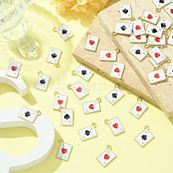 40pcs 2 Arten goldene Legierungs-Emaille-Anhänger&nbsp;ENAM-CJ0005-72