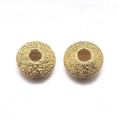 Vero piattino placcato oro 18k 925 perline distanziatrici stradust in argento sterling&nbsp;STER-M101-11-4mm