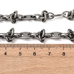 Vintage-Halsketten aus ovalen Gliederketten aus Edelstahl 304&nbsp;NJEW-C115-05AS