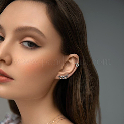 S925 Silber Zirkon Blatt Tropfen Ohrringe Halskette Schmuck-Set für Frauen elegante Mode&nbsp;YN0481-3