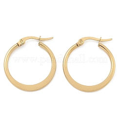 Pendientes de aro de acero inoxidable 304&nbsp;EJEW-F105-22G