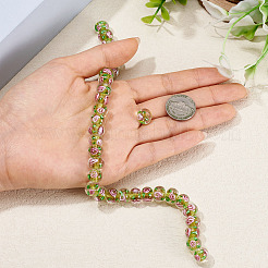 1 brin de perles rondelles artisanales en verre filé à la main&nbsp;LAMP-TA0002-72H