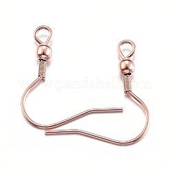 Ganchos para pendientes de acero inoxidable 304 con revestimiento iónico (IP)&nbsp;STAS-D167-61RG