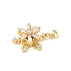 Pendentifs rotatifs en laiton avec micro pavé de zircones cubiques&nbsp;KK-M323-01A-G