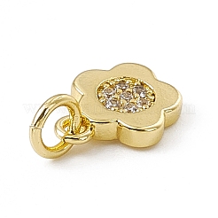 Breloques en laiton avec zircone cubique de micro pave&nbsp;ZIRC-F132-65G