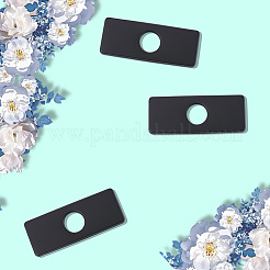 Tapas de orificios para grifos rectangulares de acero inoxidable&nbsp;STAS-WH20001-18E-EB