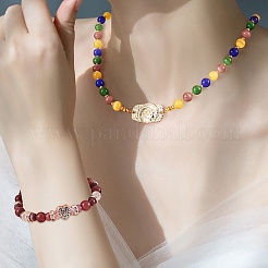 Kit de fabrication de bracelet de perles rondes en œil de chat bricolage&nbsp;DIY-SZ0006-56E