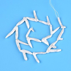Natürliche Barockperle Keshiperlen Stränge&nbsp;PEAR-N021-16A